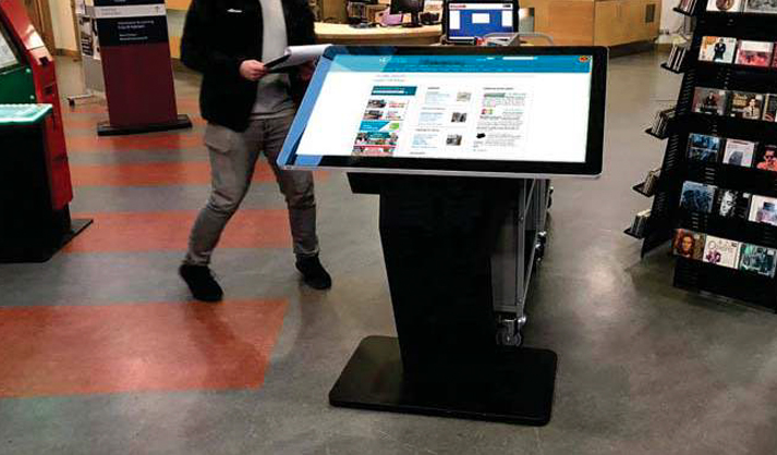 Digital signage PCAP Touch Screen Kiosks with Dual OS